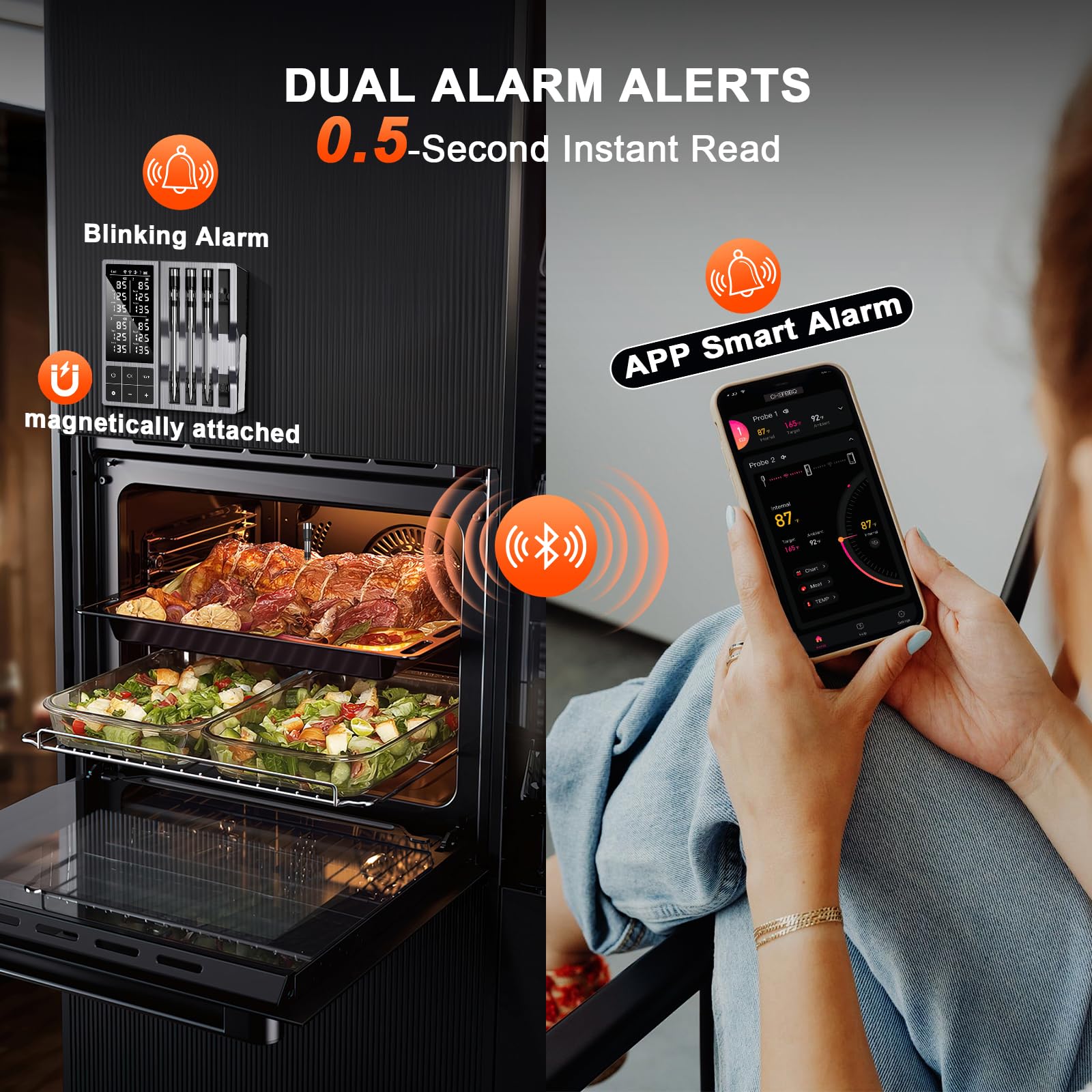 TEMMIO rapid 0.5s readouts speed up your cook.