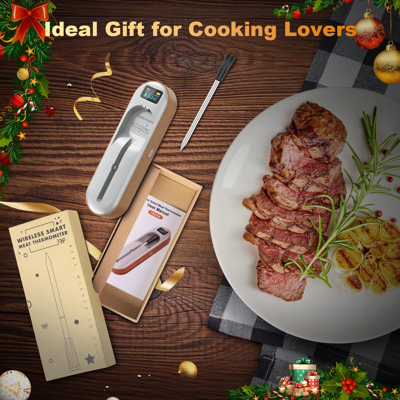TempGrill IPX7 waterproof design for easy cleaning