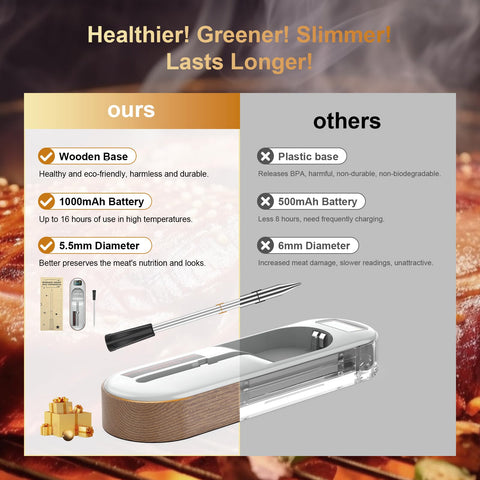 TempGrill versatile thermometer for rotisserie, oven, and grilling