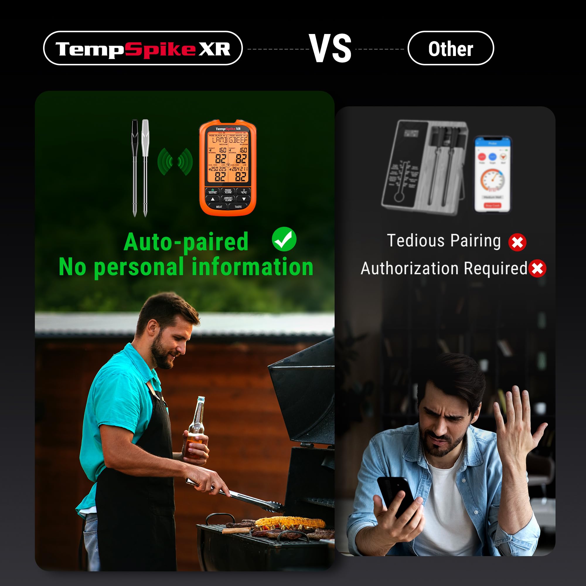 TempSpike ThermoPro 2000FT ideal for backyard grilling and kitchen monitoring.