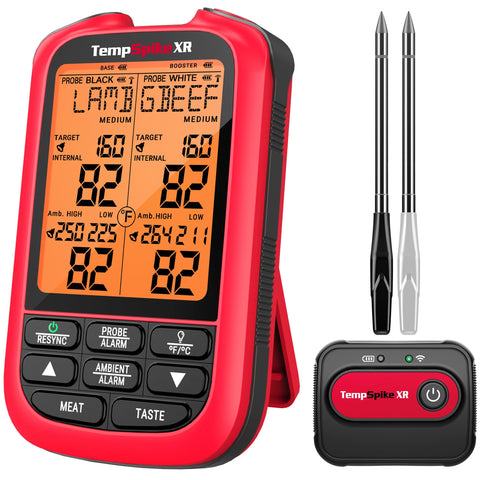 TempSpike ThermoPro dual-probes display for precise grilling at a glance
