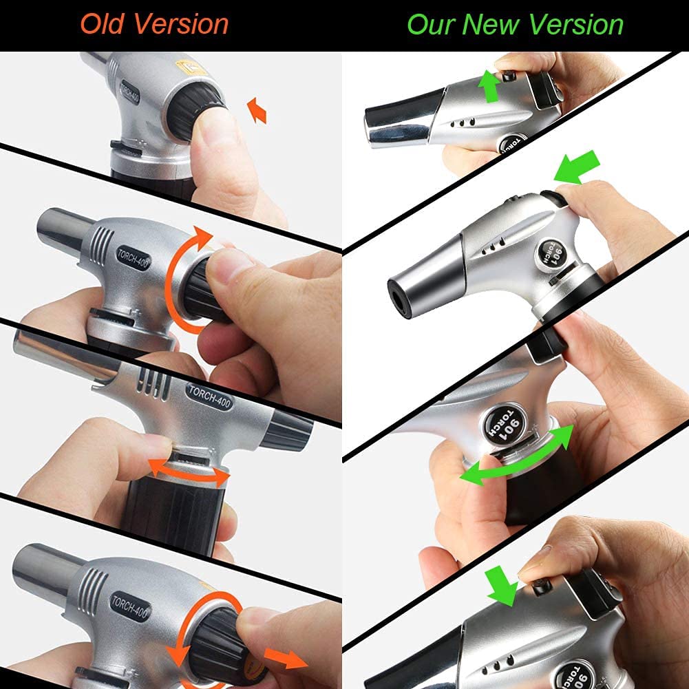 Tencoz Blow Torch with piezo ignition for fast, reliable lighting.