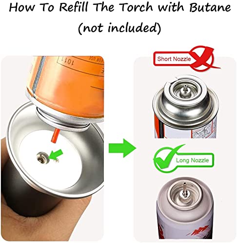 Tencoz Blow Torch refillable butane offers flexible fuel options for home use.