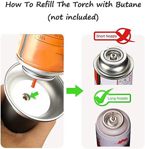 Tencoz Blow Torch refillable butane offers flexible fuel options for home use.