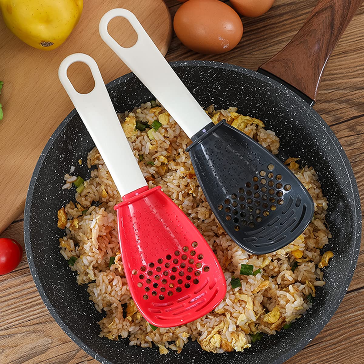 Tendiren 2PCS easy-clean spoon rinses quickly and hangs neatly.