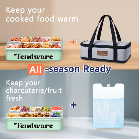 TENDWARE reusable ice pack preserves freshness for hours