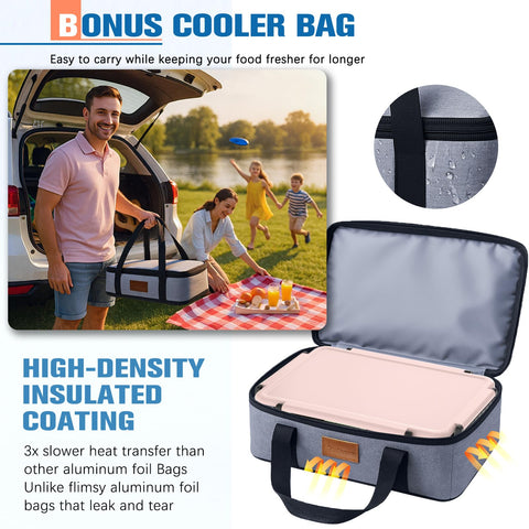 TENDWARE Snackle Box insulated bag keeps snacks at the right temperature.