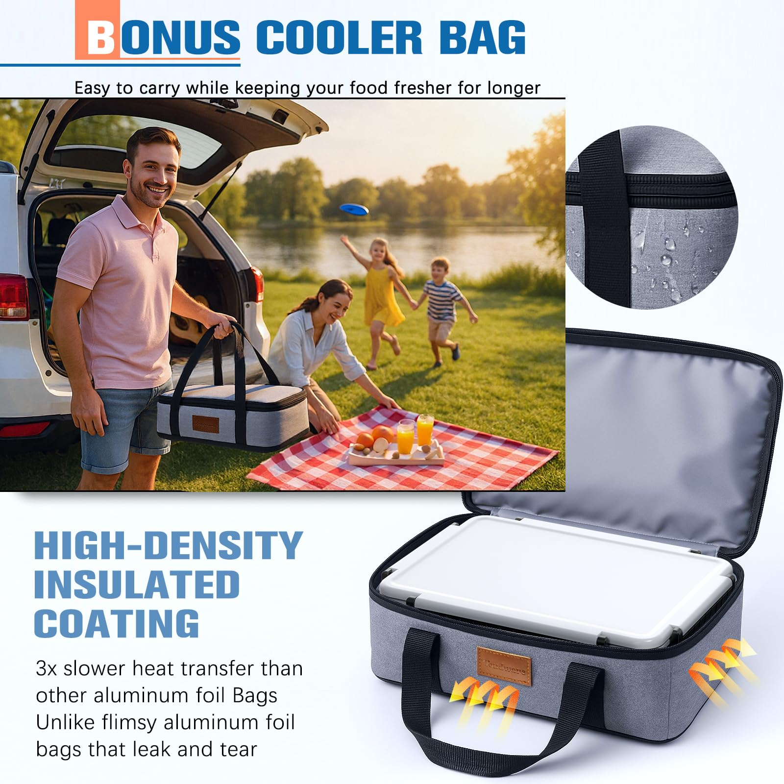 TENDWARE lid with easy-release clasp for quick cleaning