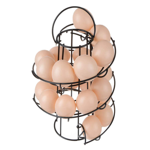 TENINYU Egg Skelter Deluxe close-up of spiral design and steel frame