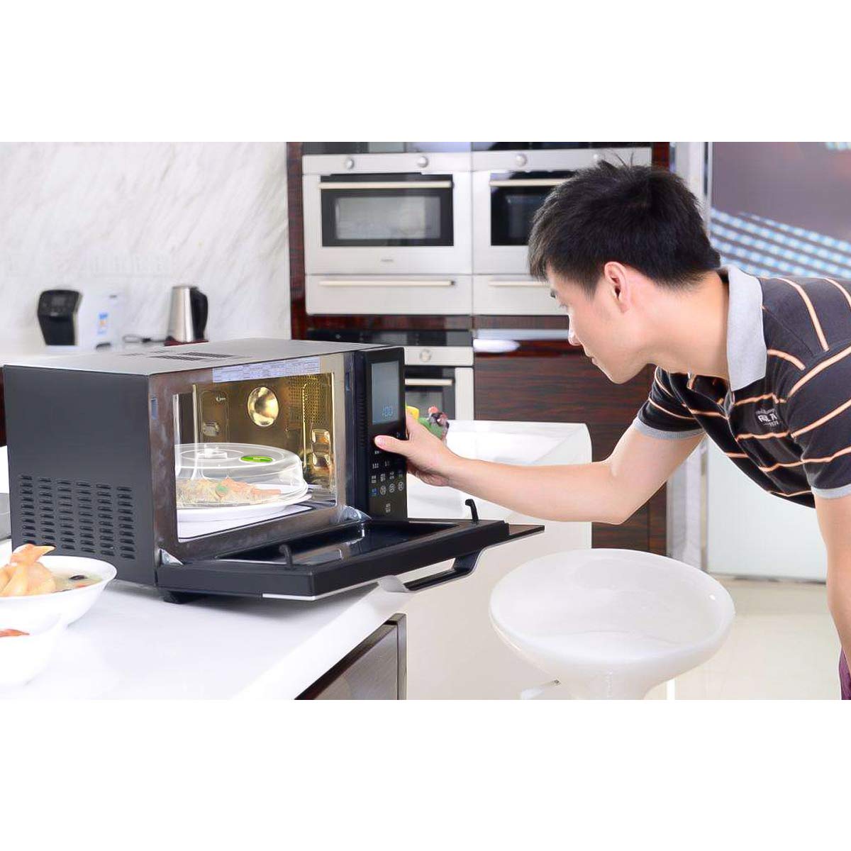 TENINYU clear-view cover lets you check food without lifting lid.