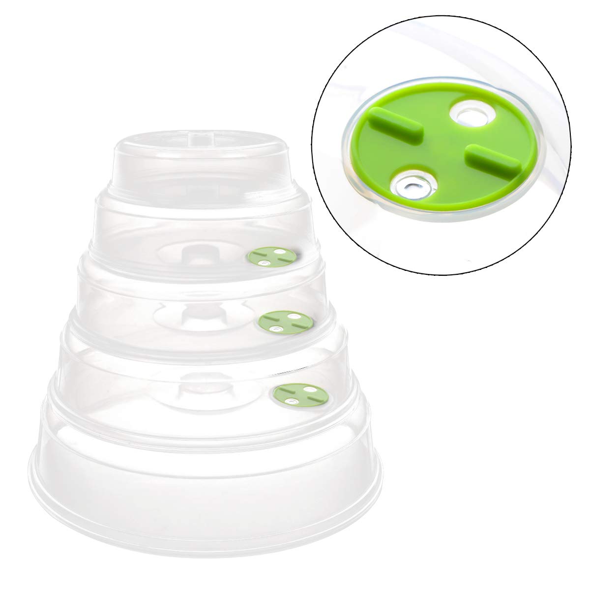 TENINYU medium-cover protects mid-size meals with adjustable steam control.