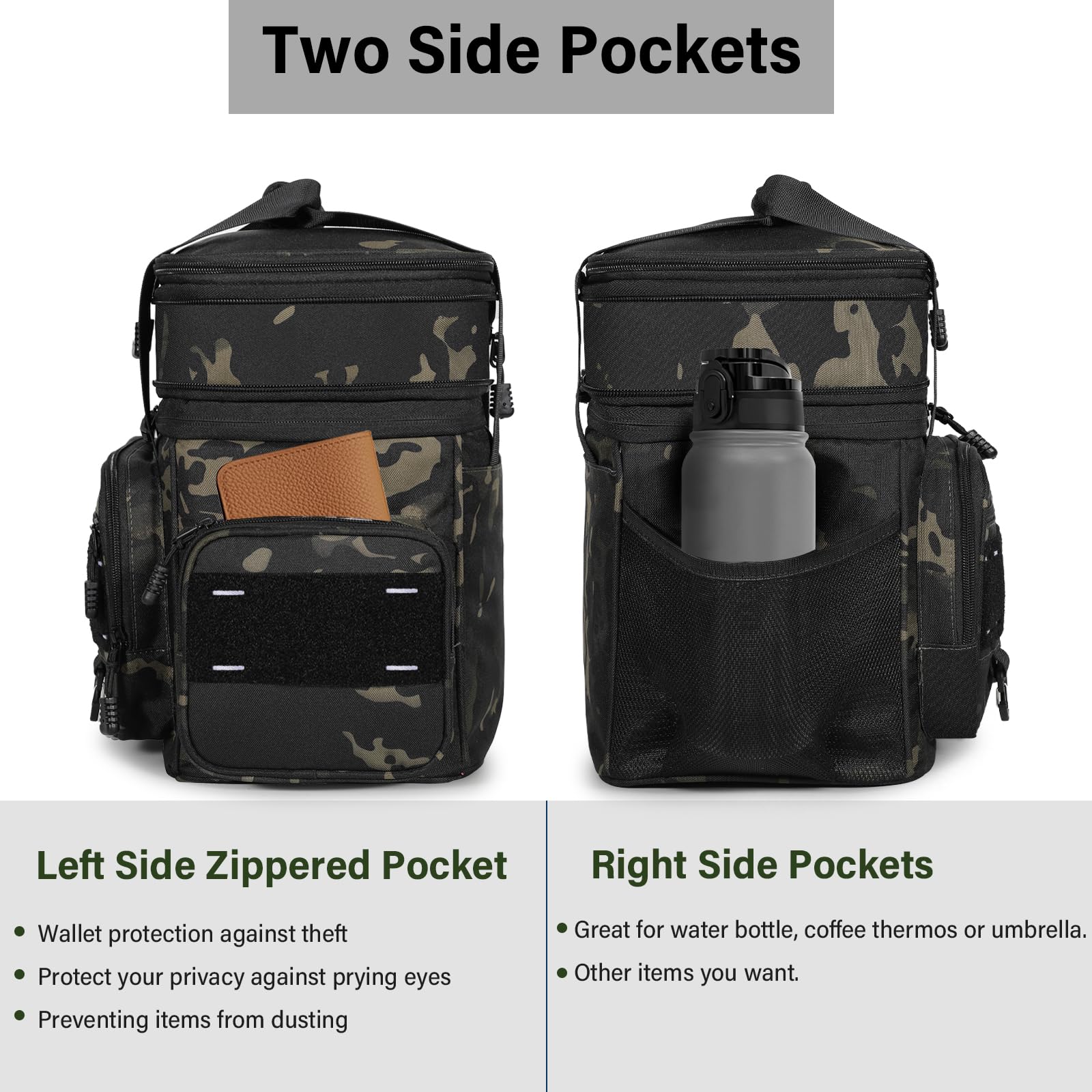 TENKIST lunch box front pocket for easy access to small items.