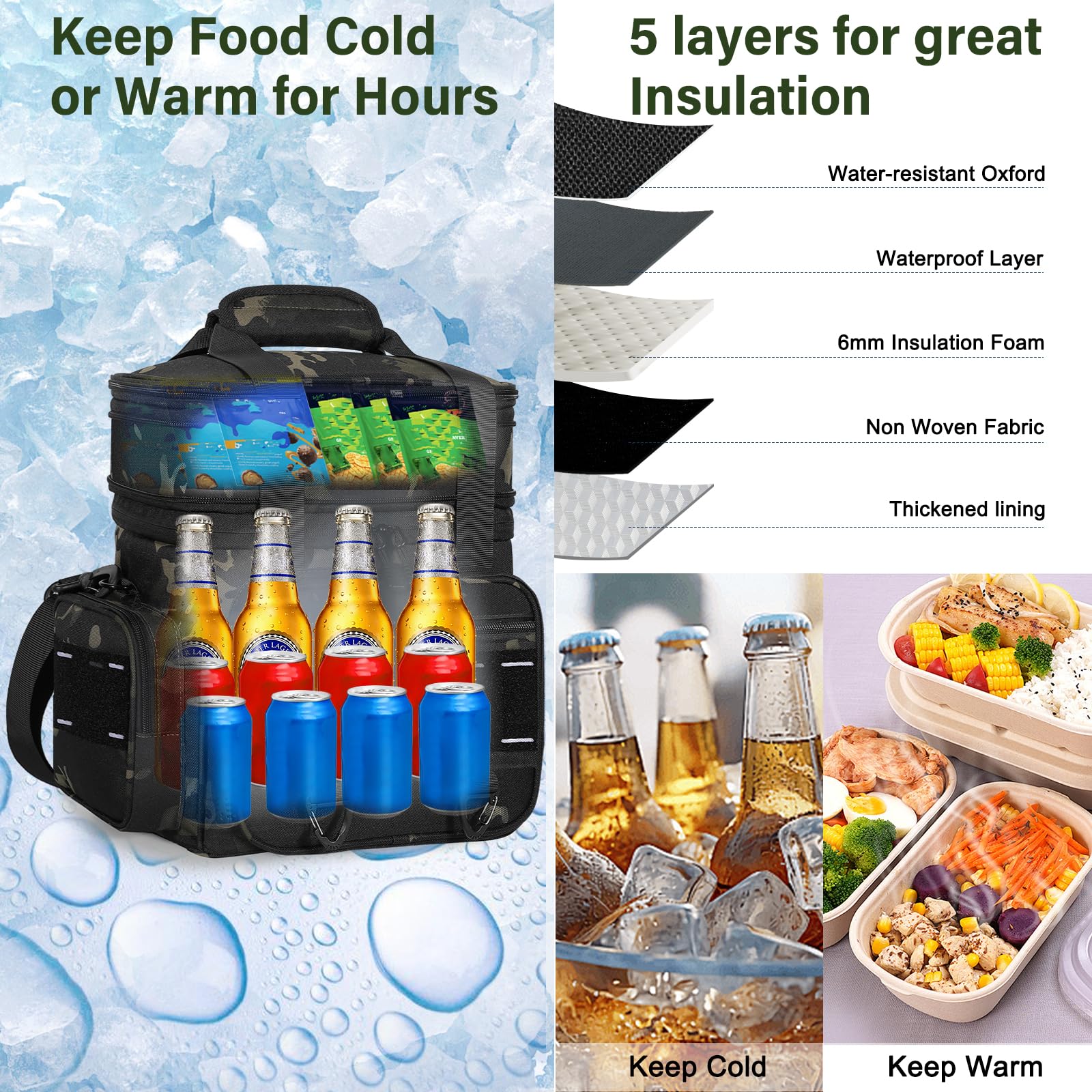 TENKIST 6mm insulation helps keep meals at the right temperature.