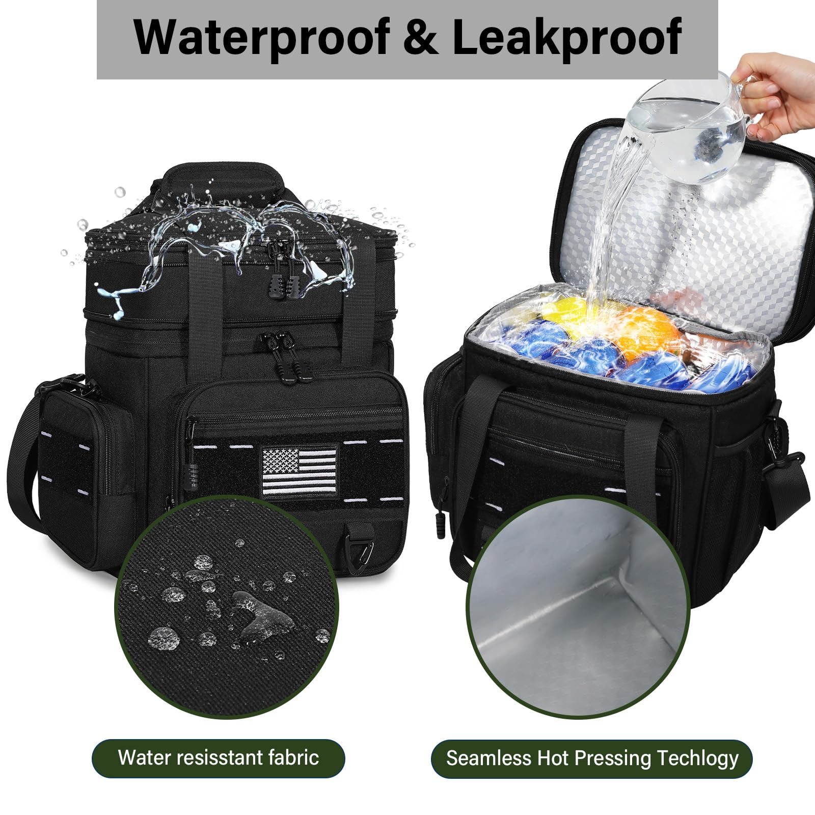 Thick insulation helps keep food fresh for hours during commutes.