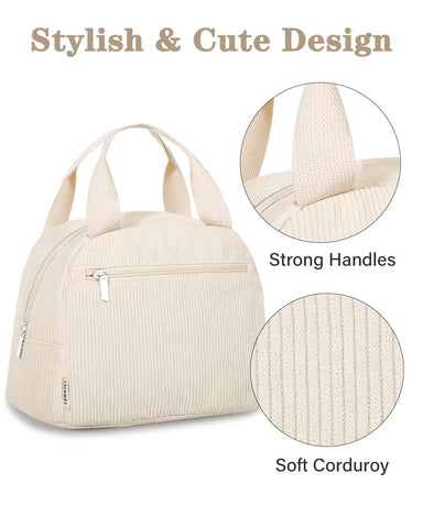 TENKIST insulated lunch bag with foil liner preserves temperature for hours.