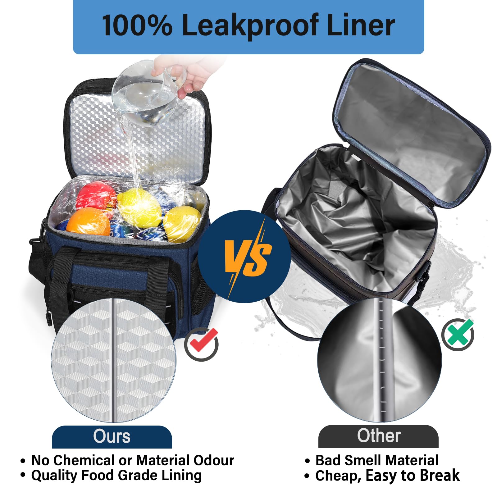 TENKIST durable 6mm oxford fabric stands up to daily use.