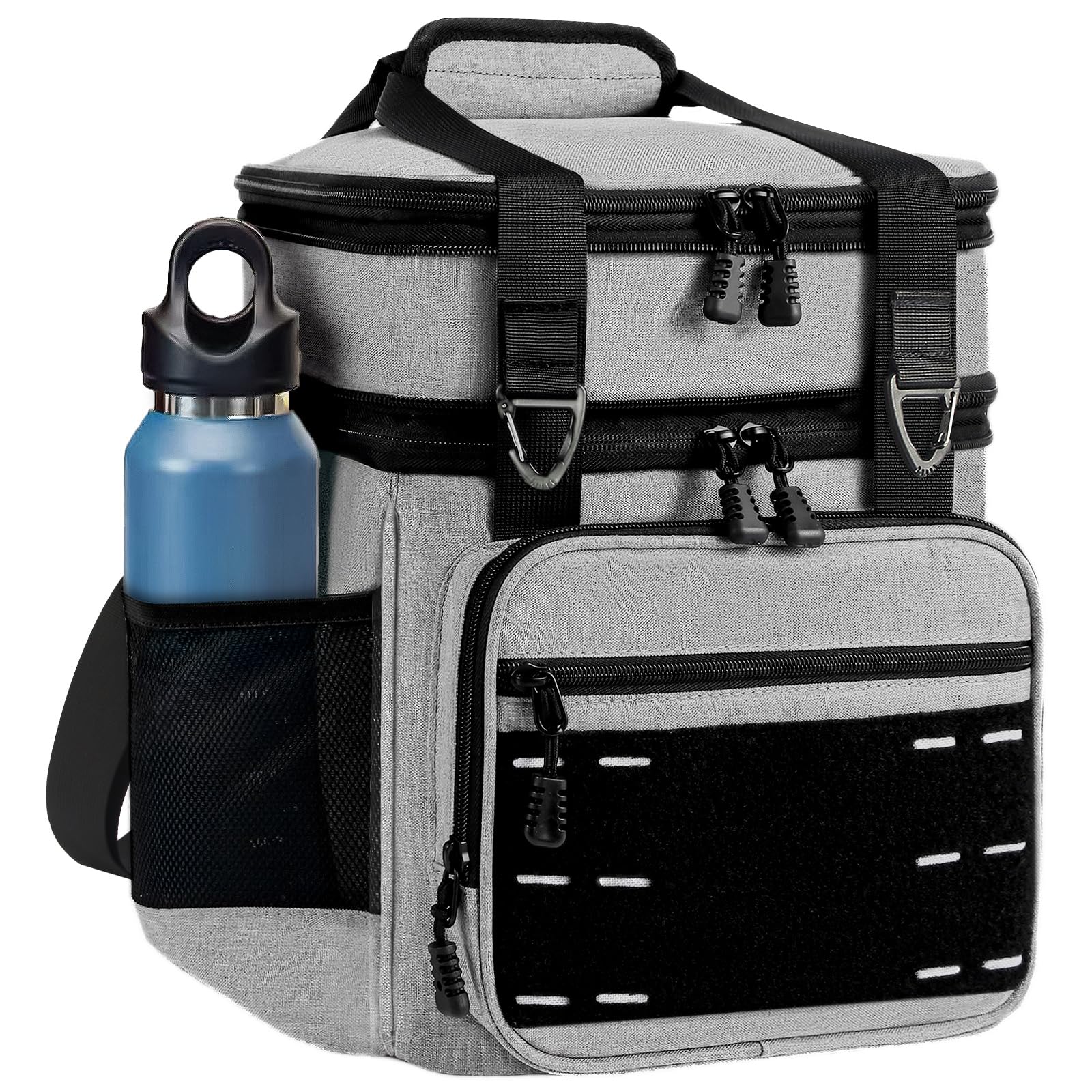 TENKIST lunch box cooler front view highlights rugged aesthetics and spacious main compartment.