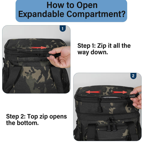 TENKIST lunch box cooler bag adjustable strap for comfortable carry.