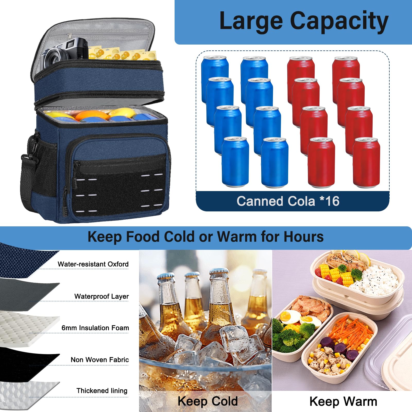 TENKIST waterproof seal and leakproof design prevents spills during transport.