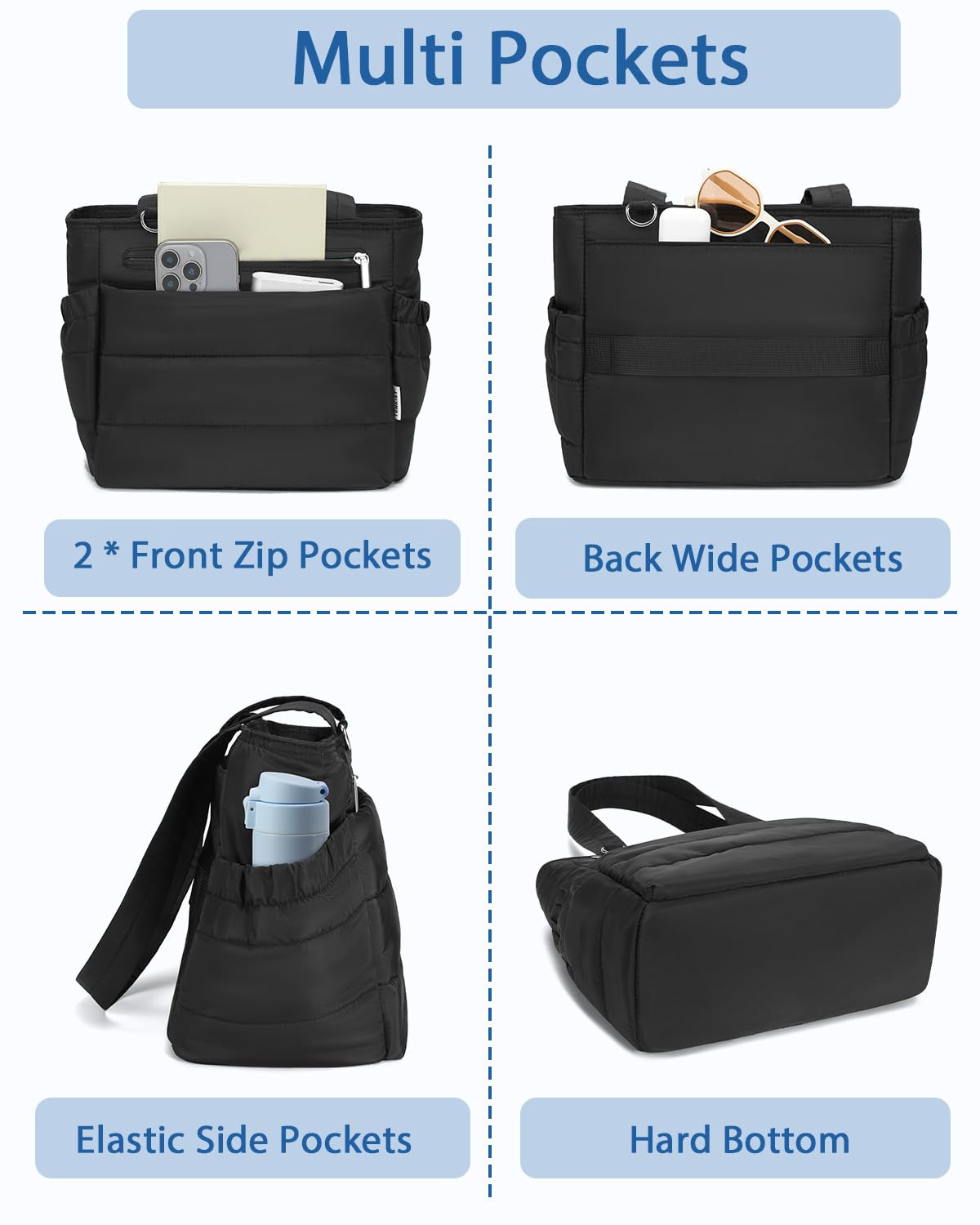 TENKIST Lunch Box Tote Bag with large capacity for work lunches and travel