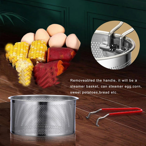 TENTA KITCHEN basket fits medium pots, suitable for blanching and boiling.