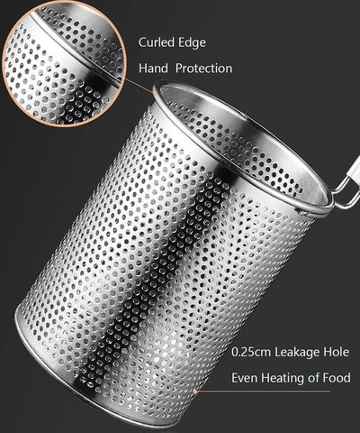 TENTA KITCHEN pasta strainer dishwasher-safe option for easy cleanup.
