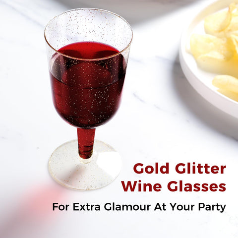TENYASEN plastic wine glass with handle for comfortable toasting