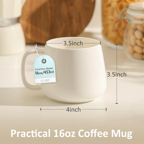 Teocera 16oz latte mug ideal for coffee cappuccino or hot chocolate