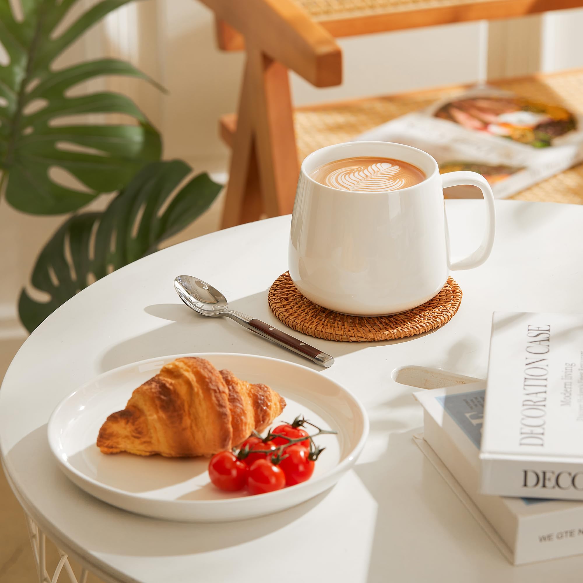 Teocera ceramic mug triple glazed surface for a silky feel and durability