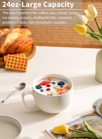 Teocera microwave-safe mug stays comfortable to handle when reheating beverages.