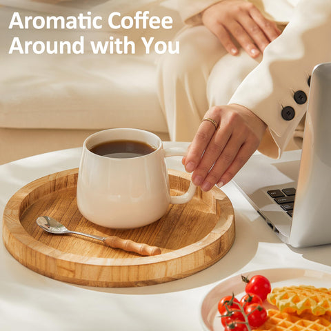 Teocera stackable mug base keeps shelves organized and stable