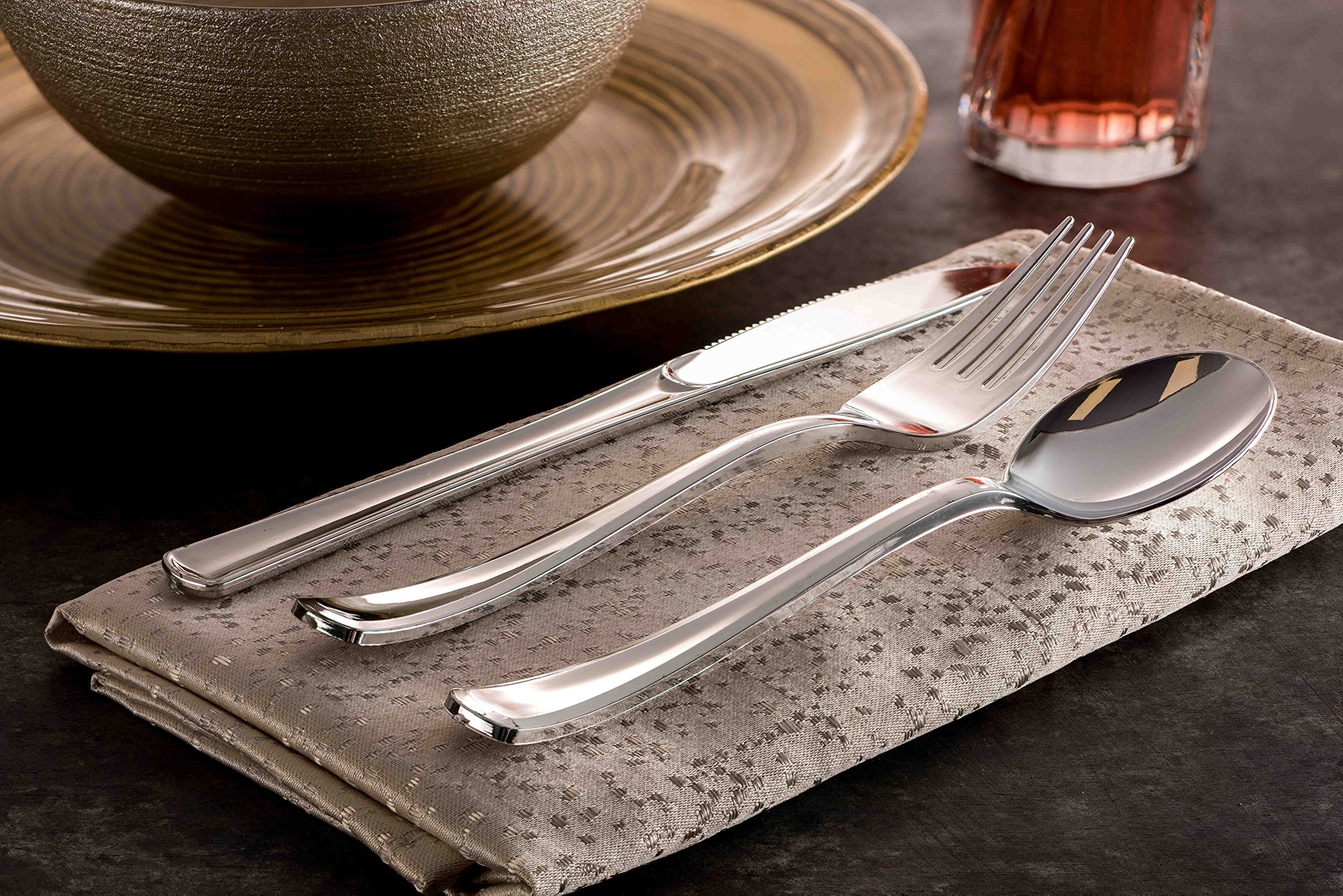 Tepco Settings elegant table service, disposable silverware for quick stylish setups