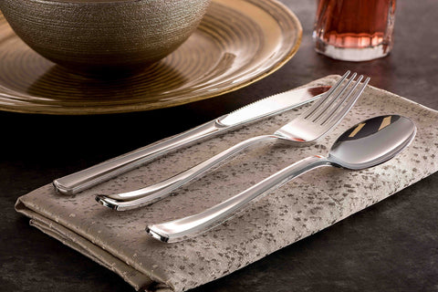 Tepco Settings elegant table service, disposable silverware for quick stylish setups