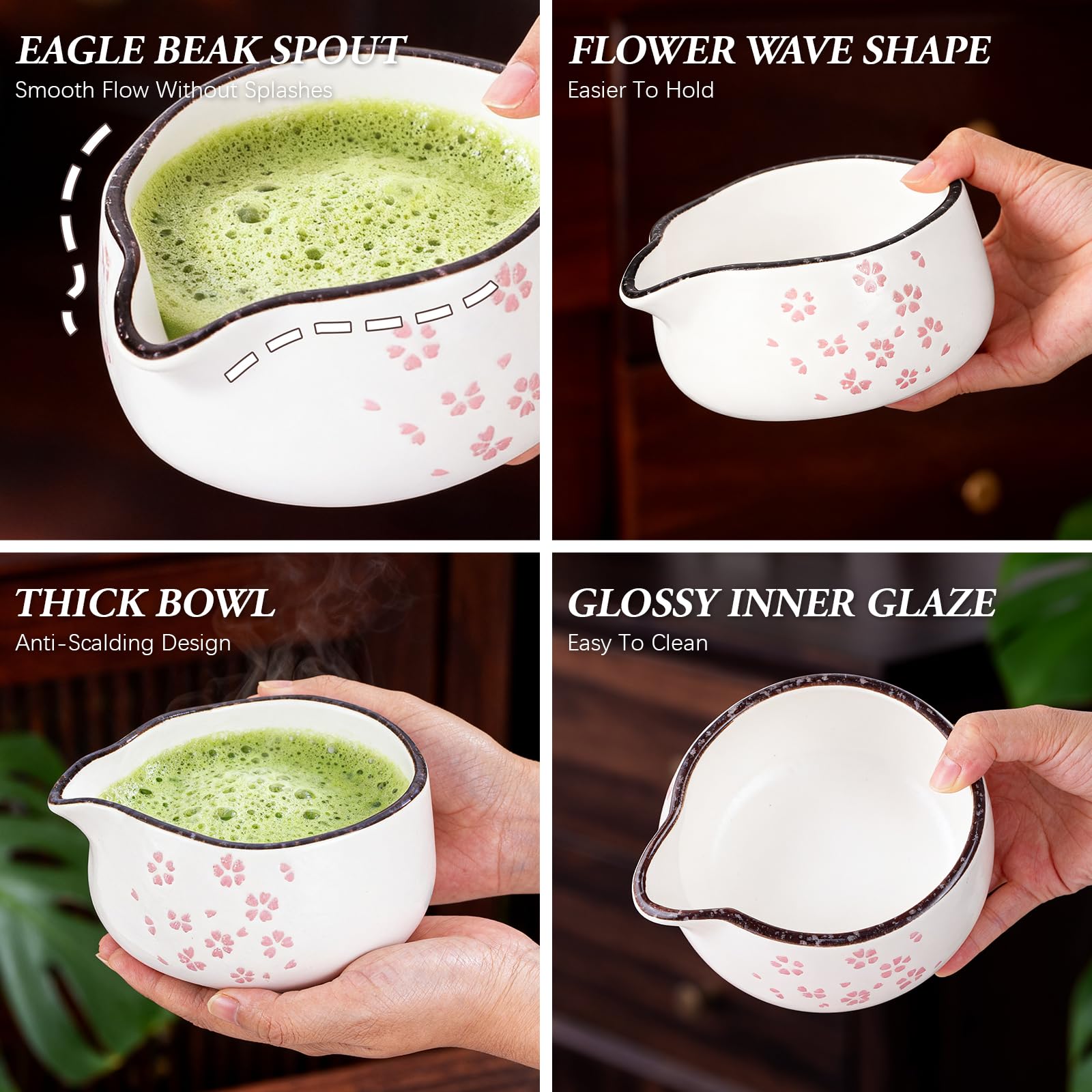 Tepsmigo bamboo scoop for accurate matcha measuring
