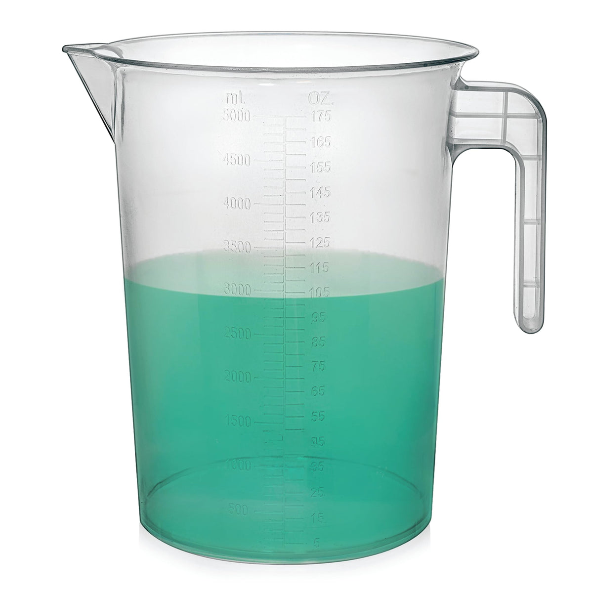 Terbold 5-liter pitcher showing capacity for large batches with clear marks