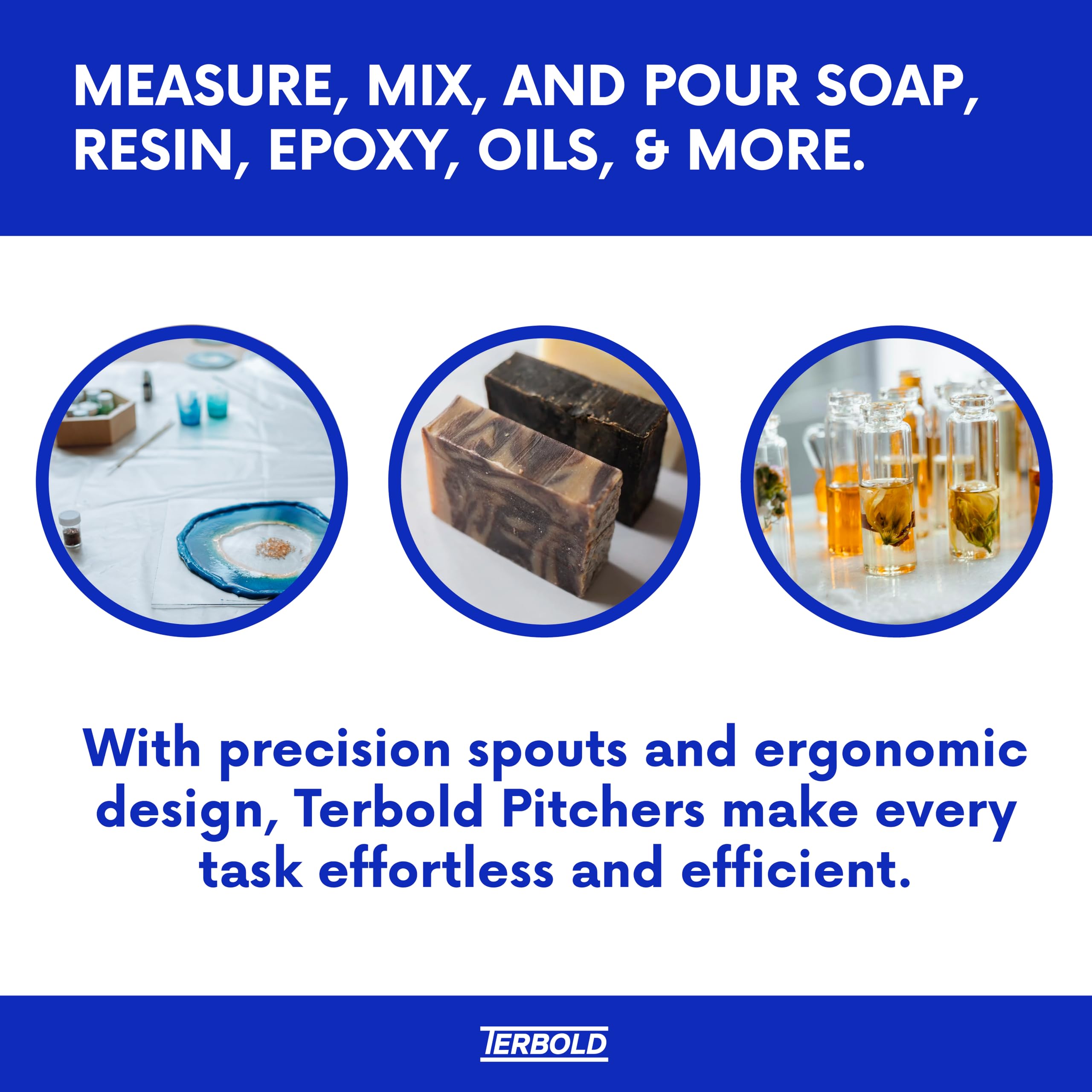 Terbold 5L durable plastic pitcher resists impact and temperature changes.