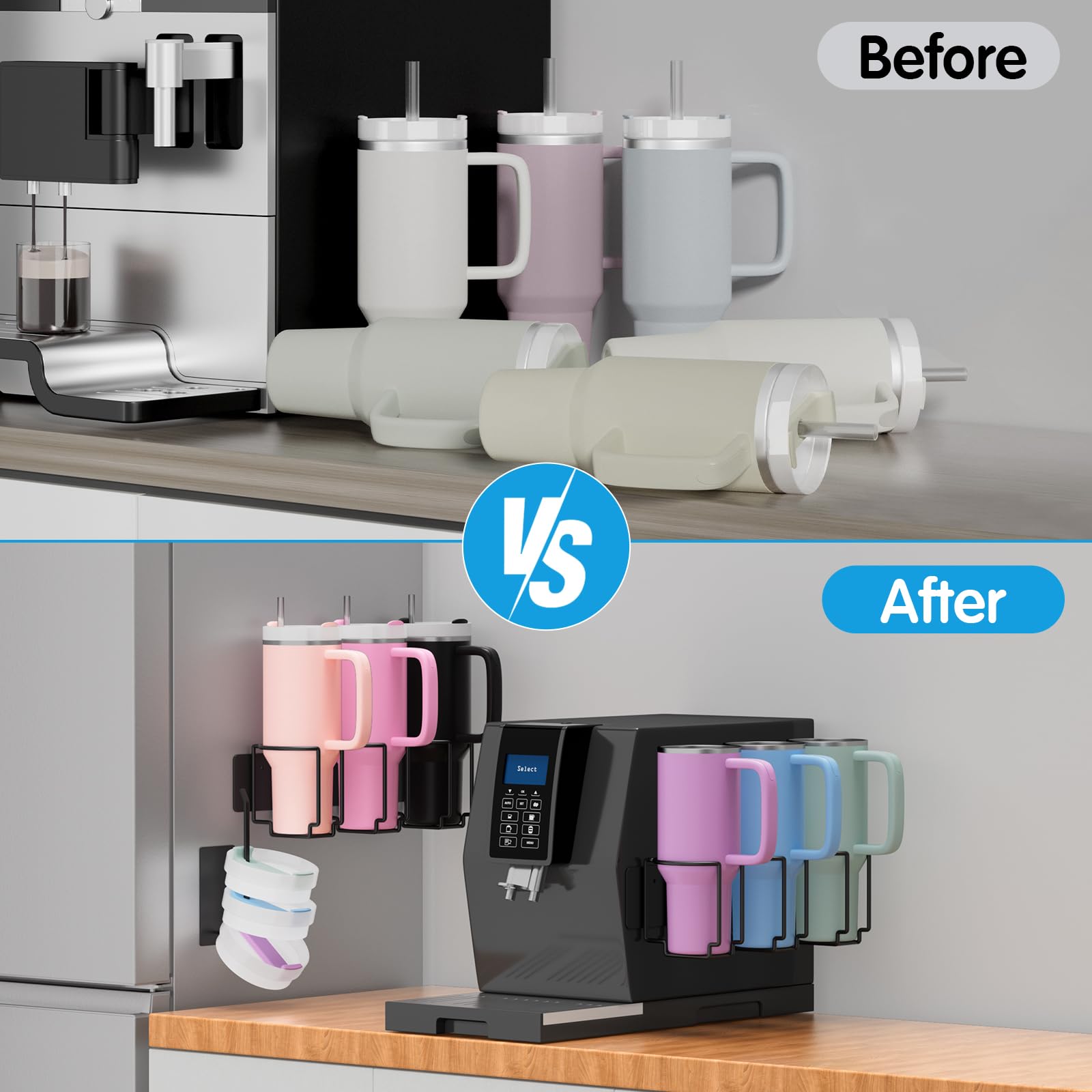 Strong magnetic mount secures the setup on metal surfaces like a fridge