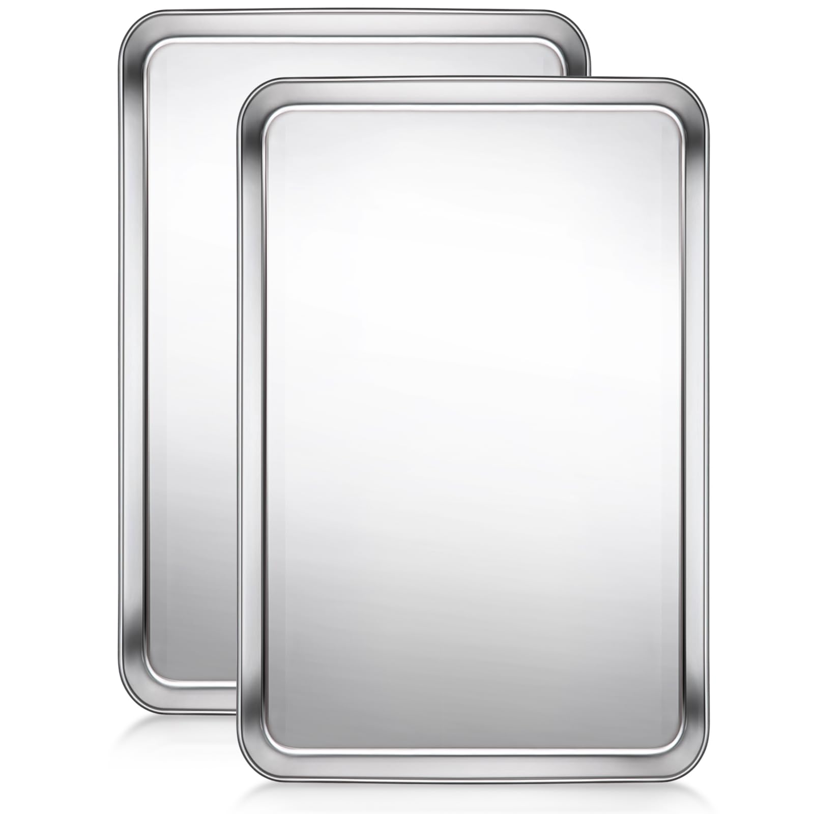 Terlulu baking sheet set outer view highlighting durable stainless steel for everyday baking.