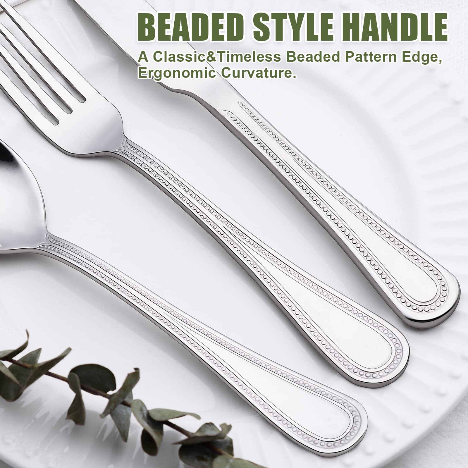 Terlulu dishwasher-safe silverware simplifies cleanup after meals
