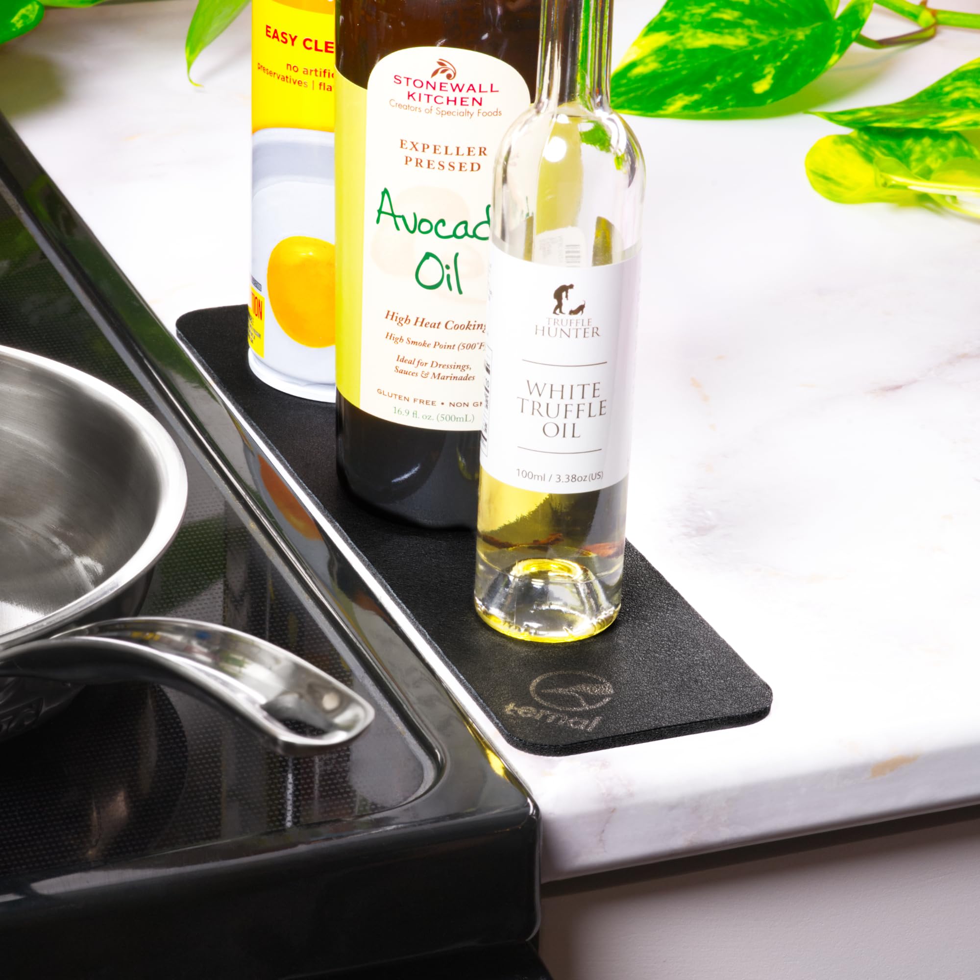 Ternal DripGuards guards oil and syrup racks from spills.