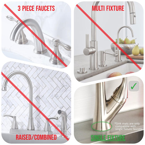Ternal Sinkmat Absorbent microfiber finish dries quickly after use