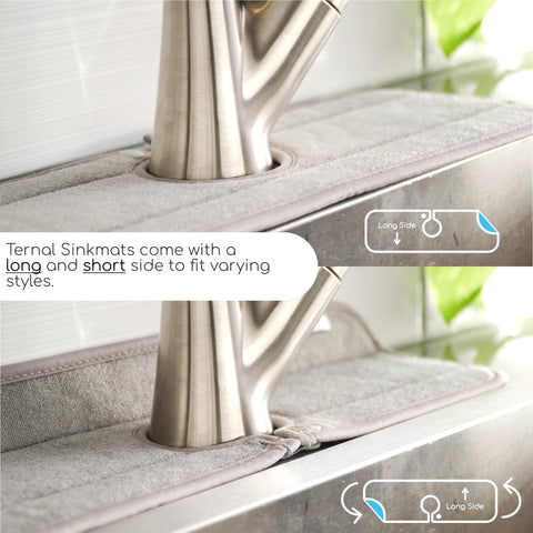 Ternal Sinkmat Grey XL is machine washable for easy care