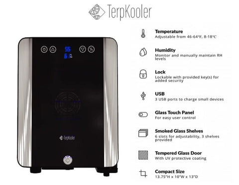 Terpkooler Essential Cooler portable design moves easily between rooms.
