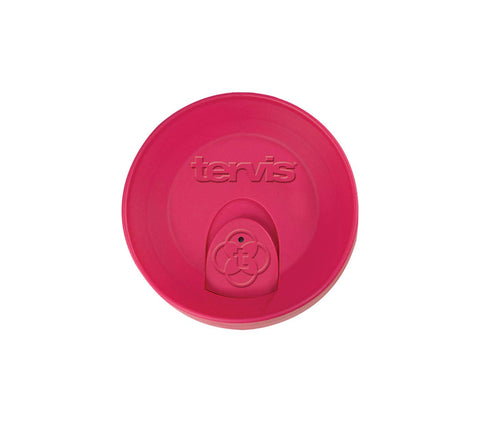 Tervis travel lid in orange fits 24 oz tumbler, secure seal for hot or cold drinks.