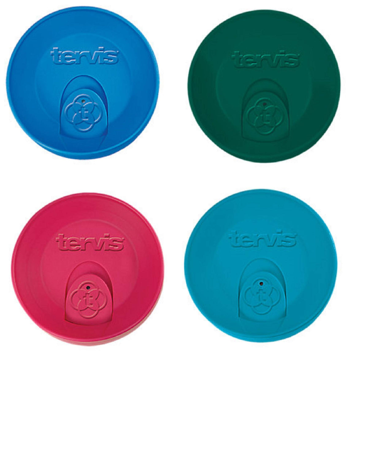 Tervis travel lid blue for 16 oz tumbler, spill-resistant on the go