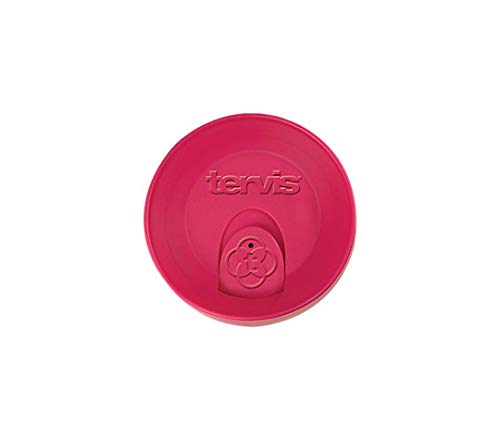 Tervis travel lid fuchsia for 16 oz tumbler prevents spills during commutes
