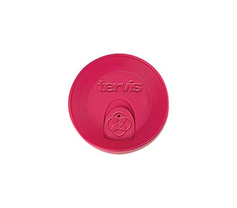 Tervis travel lid fuchsia for 16 oz tumbler prevents spills during commutes