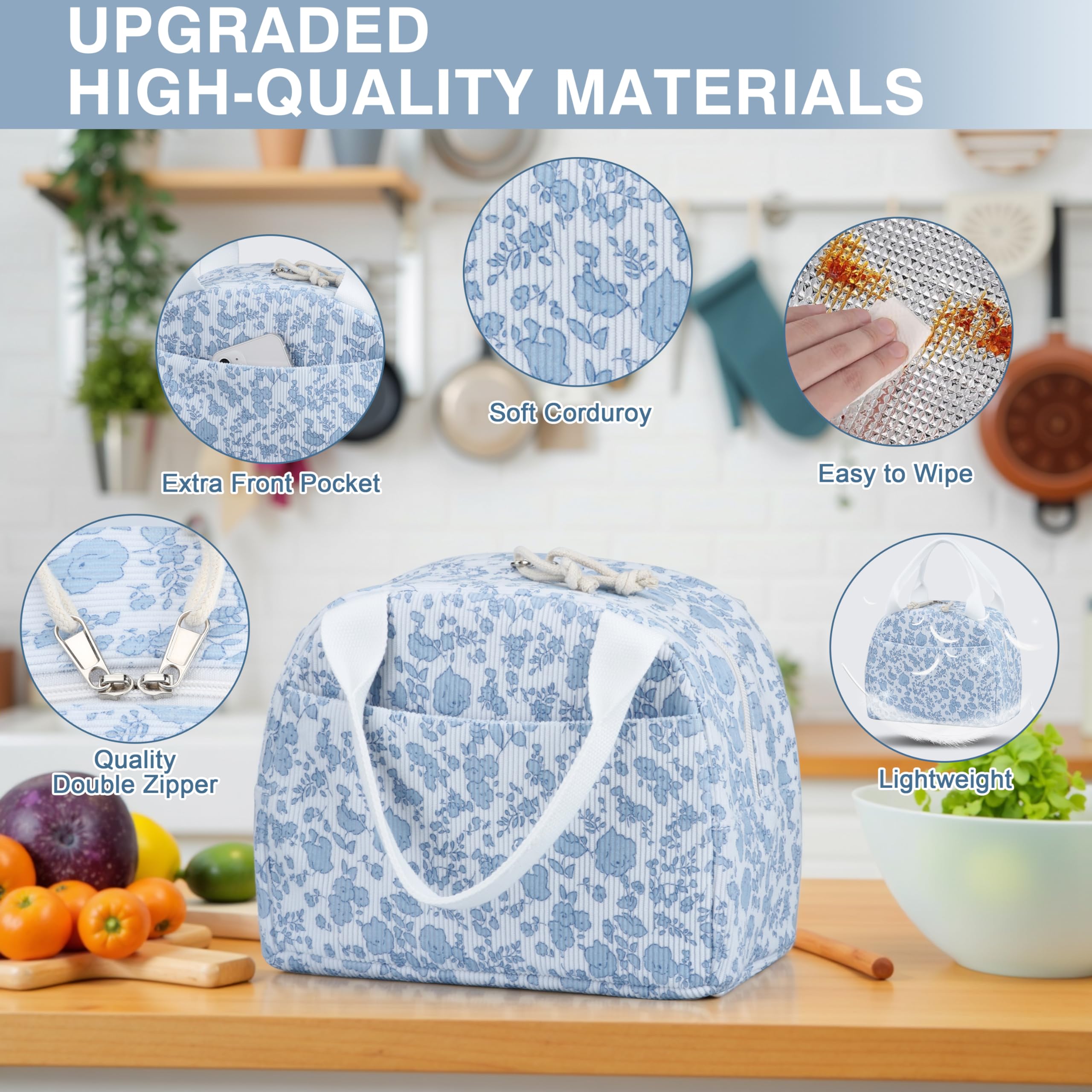 TESAFNG spacious interior fits meals, snacks, and drinks.