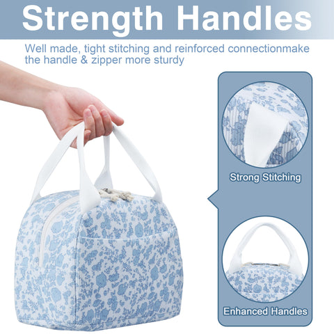 TESAFNG sturdy corduroy handles enable comfortable all-day carry.
