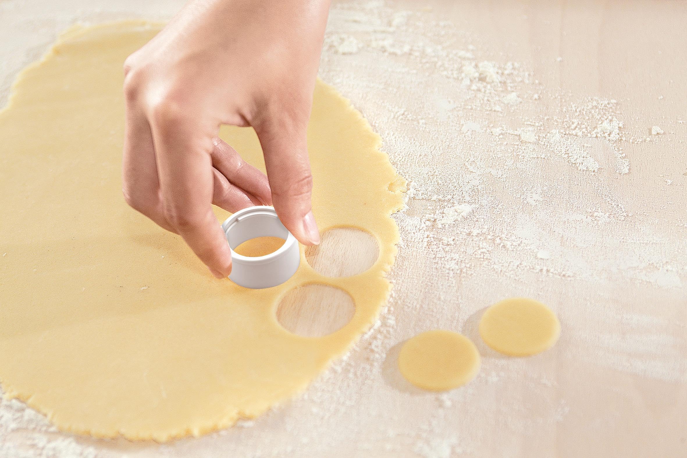 Tescoma beehive cookies baked to a crisp, ready for decorating